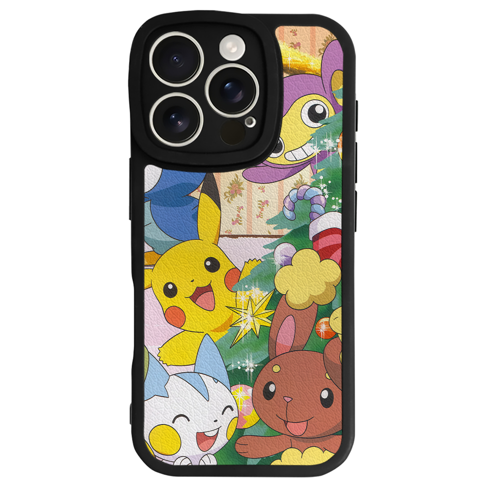 （画像用） ポケットモンスター Pokémon 【iPhone 16シリーズ対応】シリコンスマホケース（レザー調） 材質：シリコン